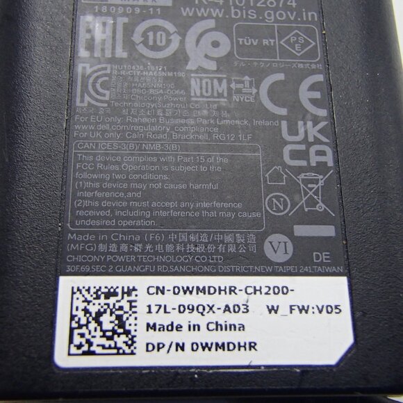 Dell 65W USB-C Laptop Charger,Latitude 5400 5410 5420 5430 5440 5450 used - Picture 4 of 5